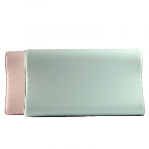 Silicone foam made memory foam pillow for side sleeper to protect nick 2 color top view compare bulk wholesale