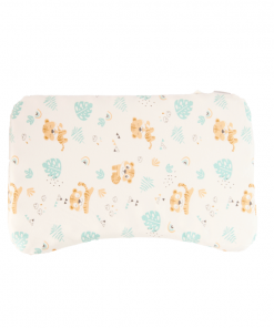 Silicone foam pillow for 2-3 years old infants kids bulk wholesale cartoon design 2 top view